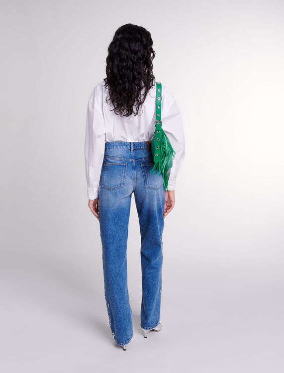 Embroidered jeans - Trousers & Jeans - MAJE