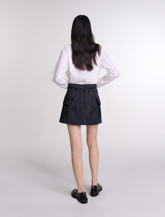 Short satin skirt -  - MAJE