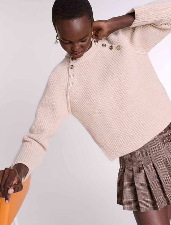 Ribbed wool jumper - Sweaters & Cardigans - MAJE