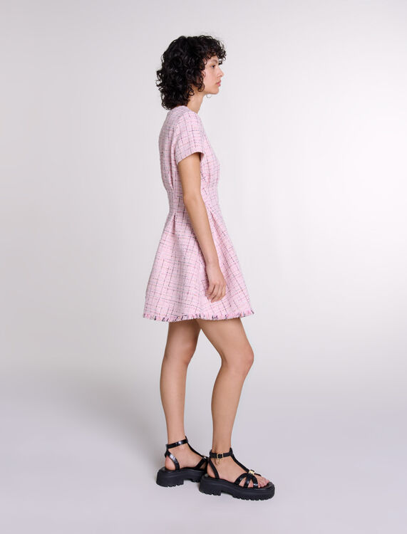 Tweed babydoll dress - Dresses - MAJE