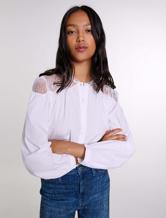 Lace shirt - Shirts - MAJE