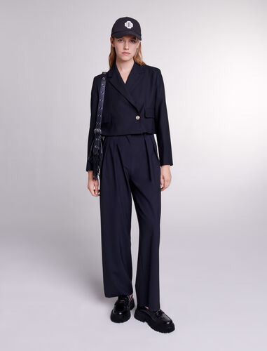 Vestido corto recto : Blazers & Jackets color Black