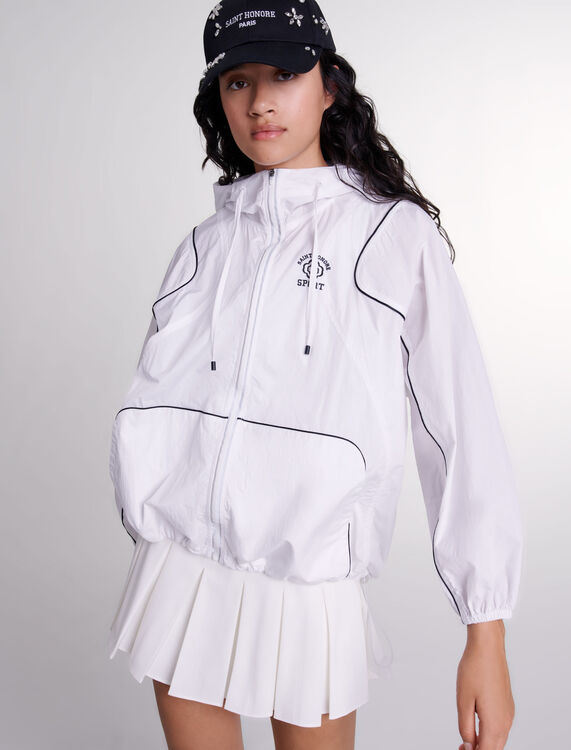 Hooded windbreaker -  - MAJE