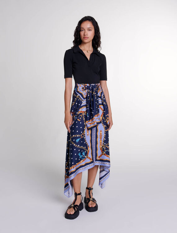 Illusion effect patterned dress - Dresses - MAJE