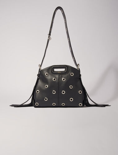 Miss M Mini eyelet leather bag : M Bag color Black