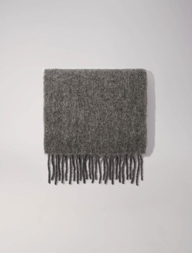 Alpaca blend scarf : Scarves and shawls color Anthracite grey