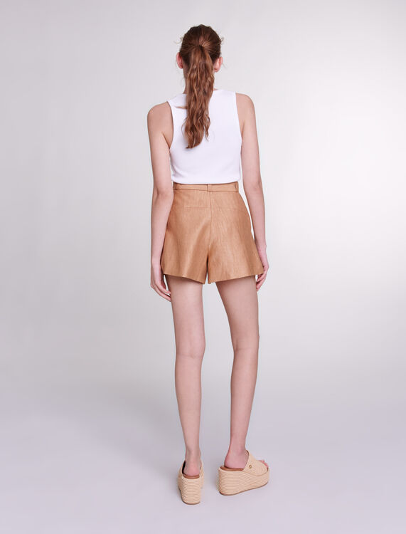 Linen shorts - Skirts & Shorts - MAJE