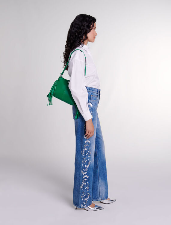 Embroidered jeans -  - MAJE