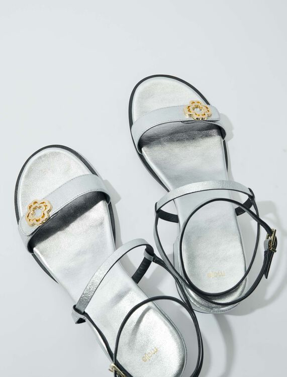 Leather strappy sandals - Spring-Summer Collection - MAJE