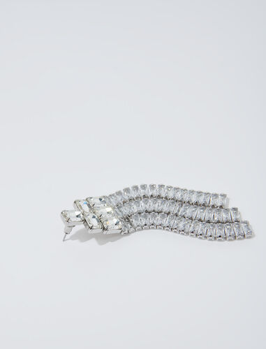 Cascade diamanté earrings : Other accessories color Silver