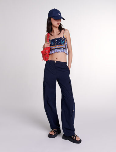 Cargo trousers : Trousers & Jeans color Navy