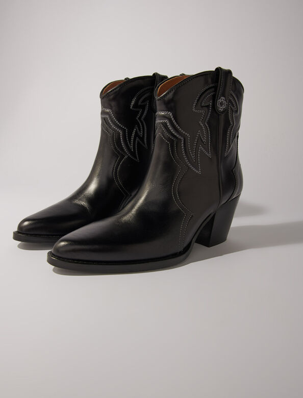 maje : Booties & Boots 顏色 黑色/BLACK