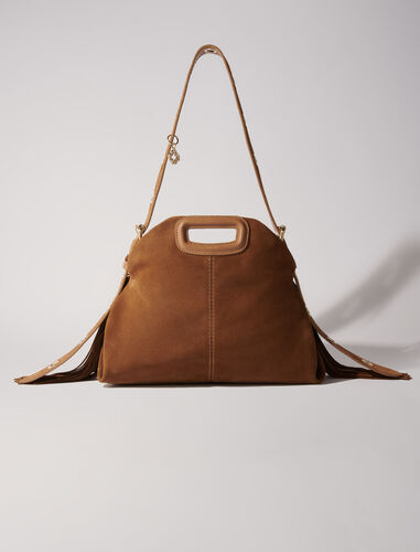 Suede Miss M bag : M Bag color Camel