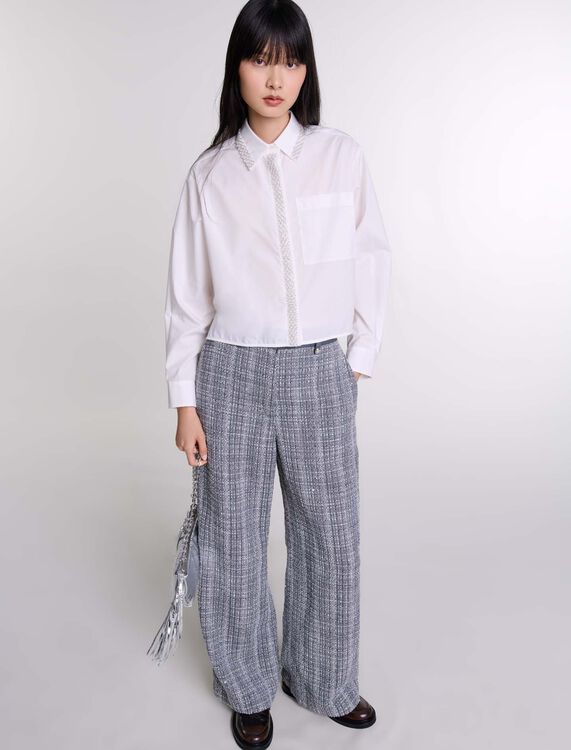 Tweed trousers -  - MAJE