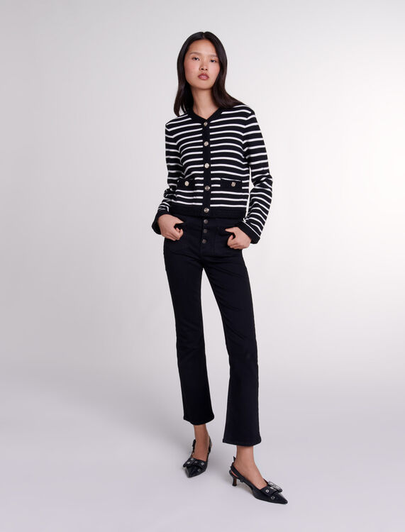 Striped cardigan - Sweaters & Cardigans - MAJE