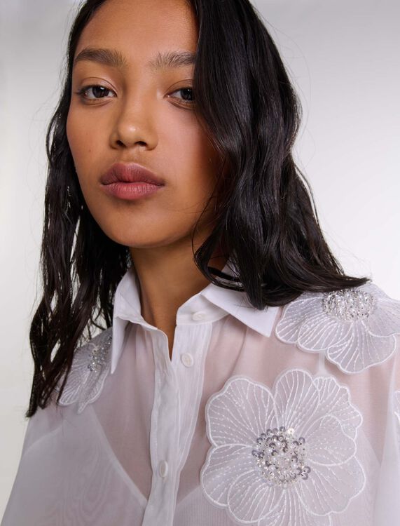 Organza shirt - Shirts - MAJE