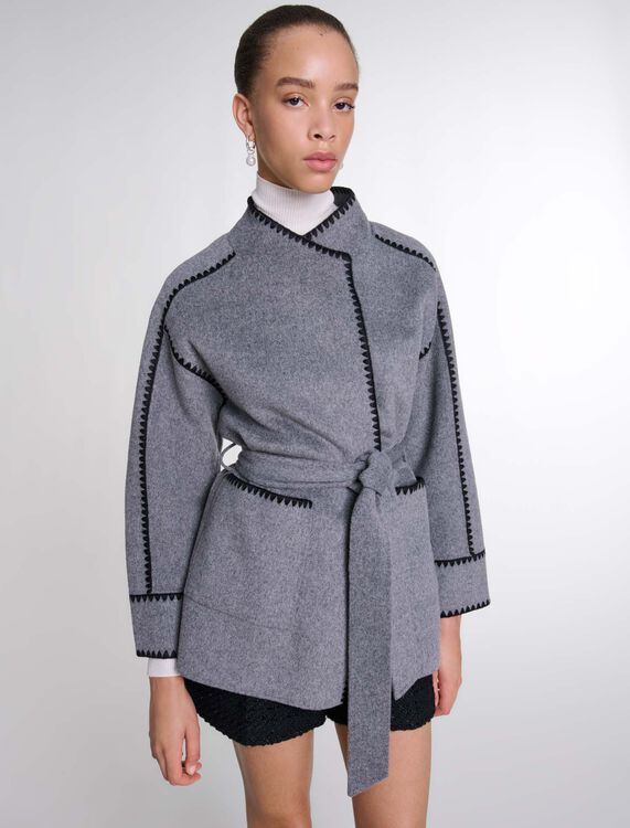 Double-faced coat - Coats - MAJE