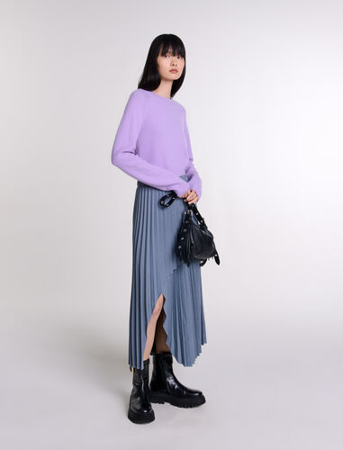 Asymmetrical pleated skirt : Skirts & Shorts color Grey