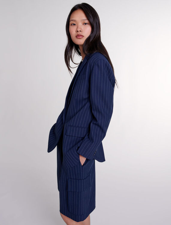 Striped suit jacket - Blazers & Jackets - MAJE