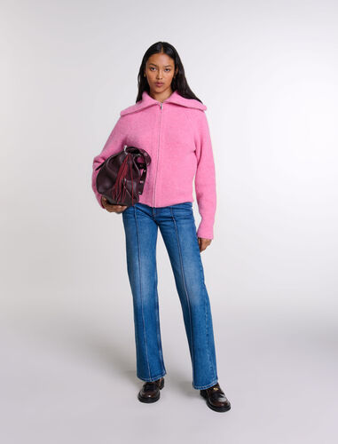 Wool-blend cardigan : Sweaters & Cardigans color Pink