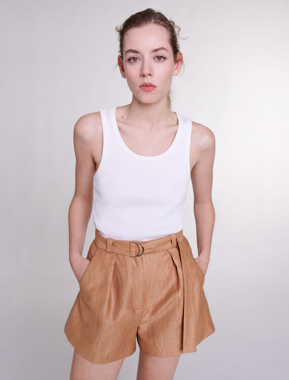 Linen shorts - Skirts & Shorts - MAJE