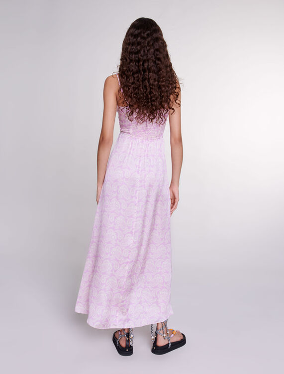 Openwork patterned maxi dress - View All - MAJE