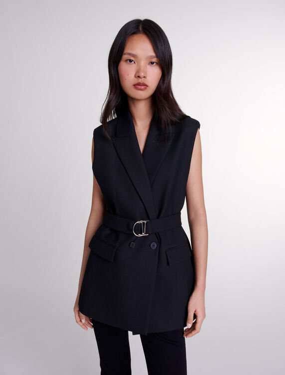 Sleeveless suit jacket -  - MAJE