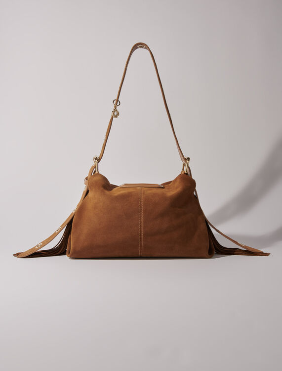 Suede Miss M bag - M Bag - MAJE