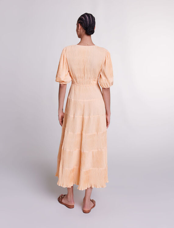 Pleated maxi dress - Dresses - MAJE