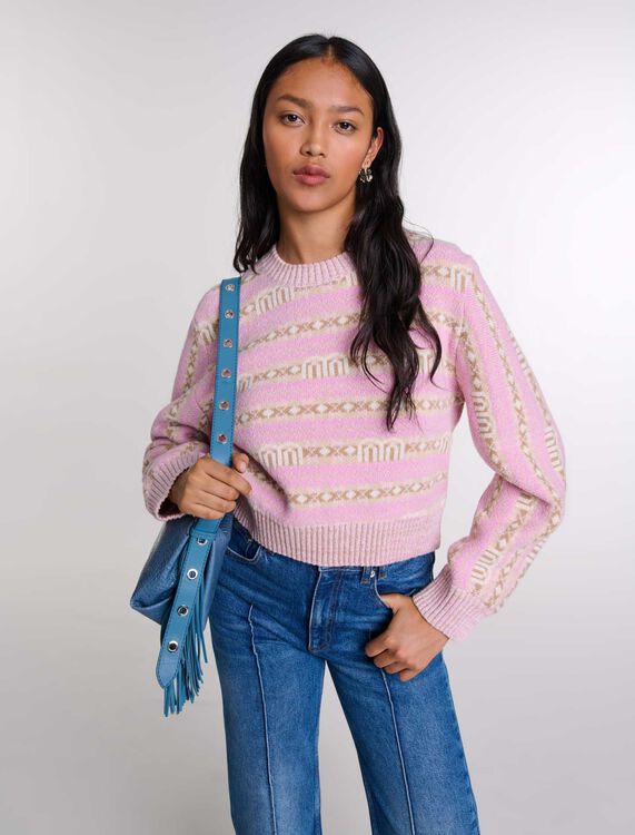 Jacquard jumper -  - MAJE