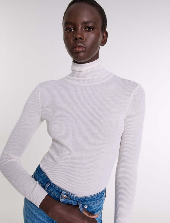 Wool and silk jumper -  - MAJE