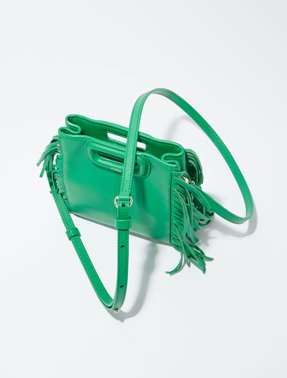 Leather bag with chain strap - New Collection - MAJE