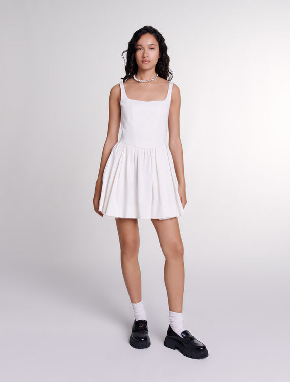 Short cotton dress - Dresses - MAJE