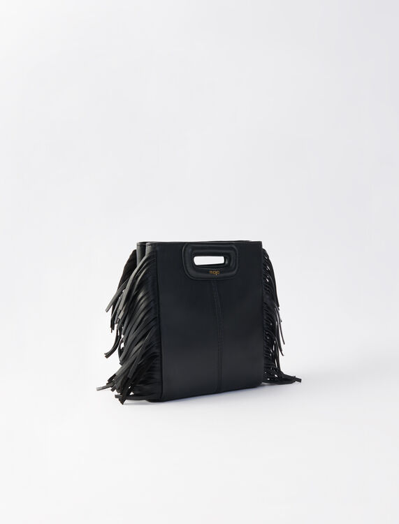 Leather bag with chain strap - New Collection - MAJE