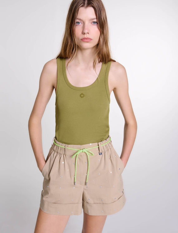 Ribbed vest top - T-Shirts - MAJE