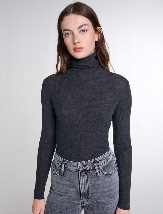 Wool and silk jumper -  - MAJE