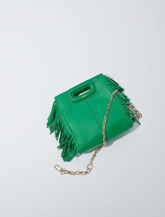 Leather bag with chain strap - New Collection - MAJE