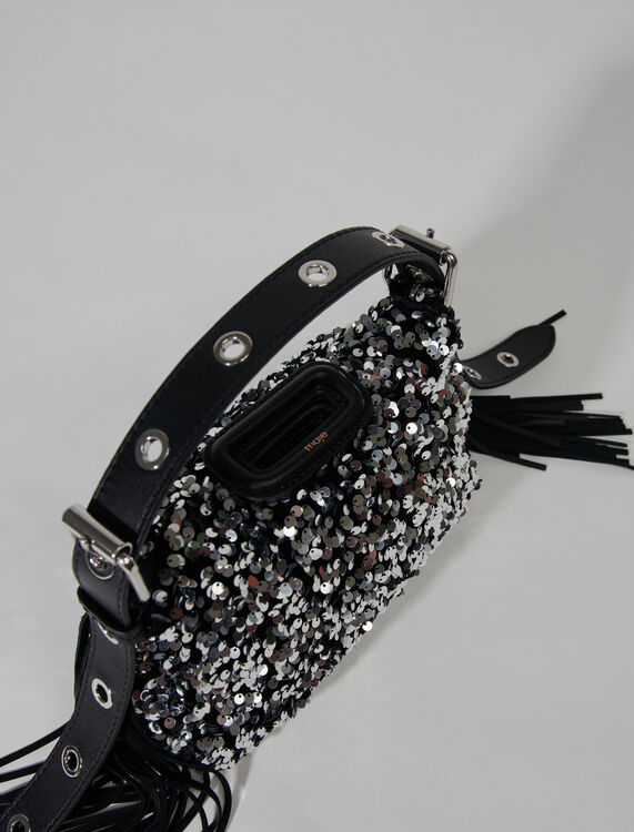 123MISSMMINISEQUINS Sequin mini Miss M bag - View All Bags - Maje.com