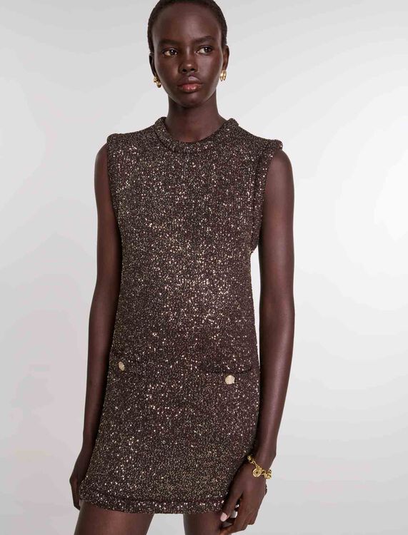 Short sequin dress - Dresses - MAJE