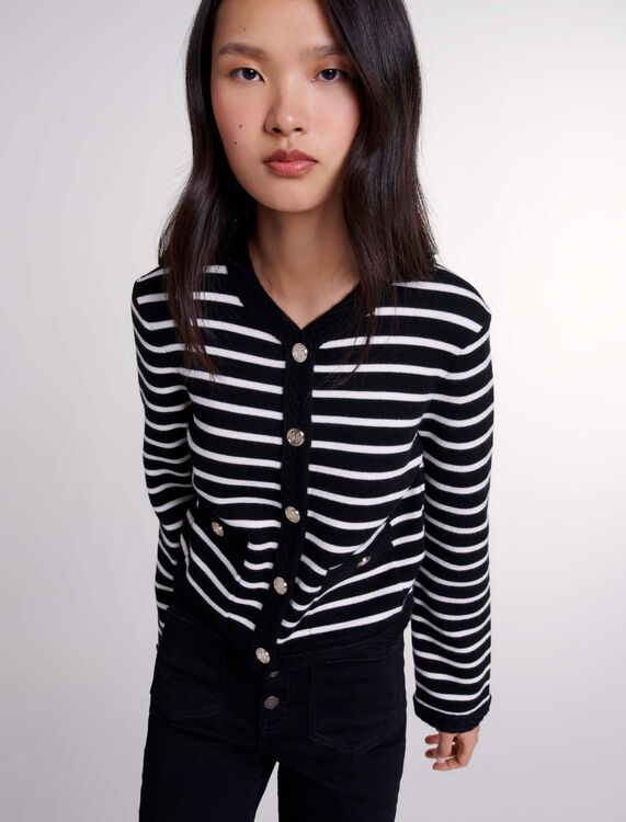 Striped cardigan -  - MAJE