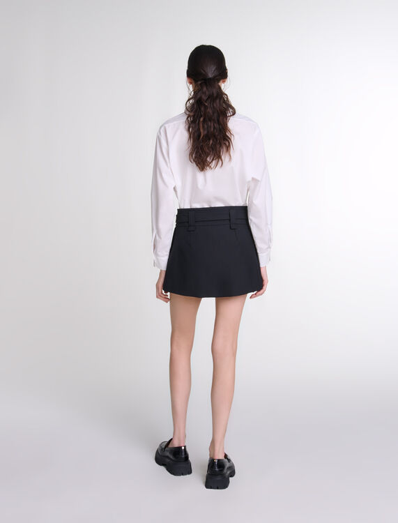 Short pleated skirt - Skirts & Shorts - MAJE