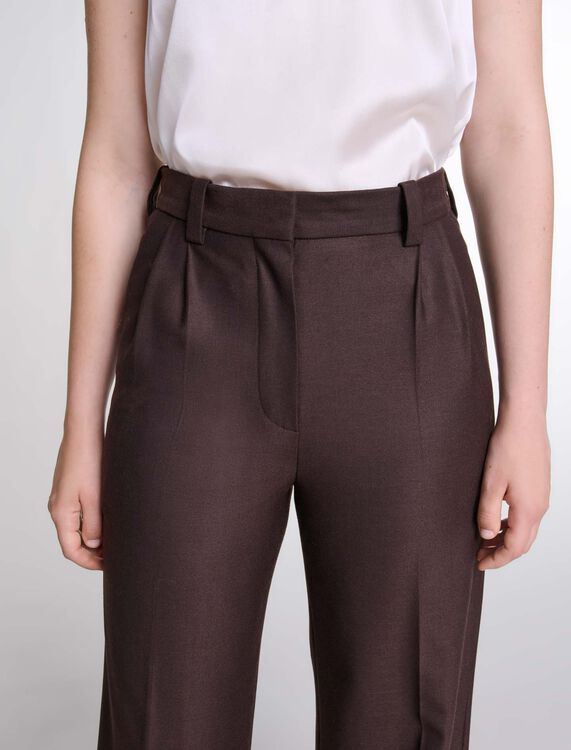 Wide-leg suit trousers -  - MAJE