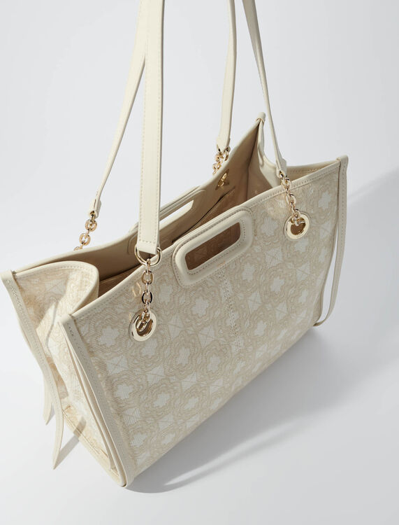 Clover print canvas shopping bag -  - MAJE