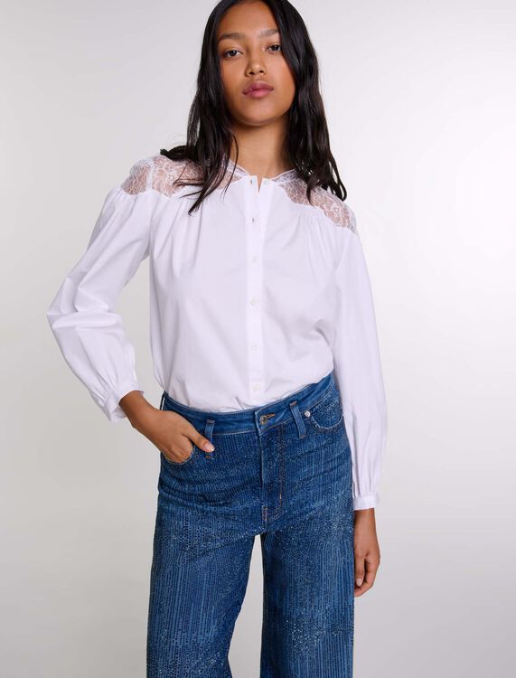 Lace shirt - Shirts - MAJE