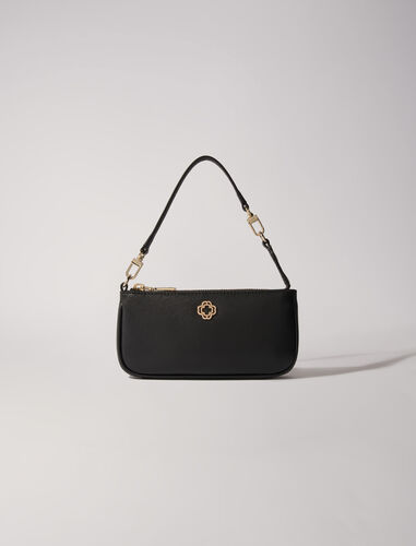 maje : Small leather goods color Black Lurex Silver