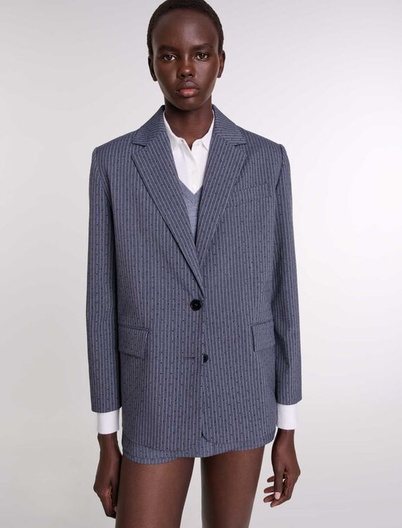 Rhinestone suit jacket - Blazers & Jackets - MAJE