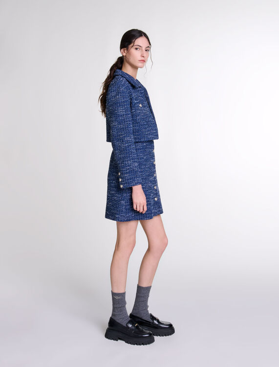 2-in-1 tweed dress - Dresses - MAJE