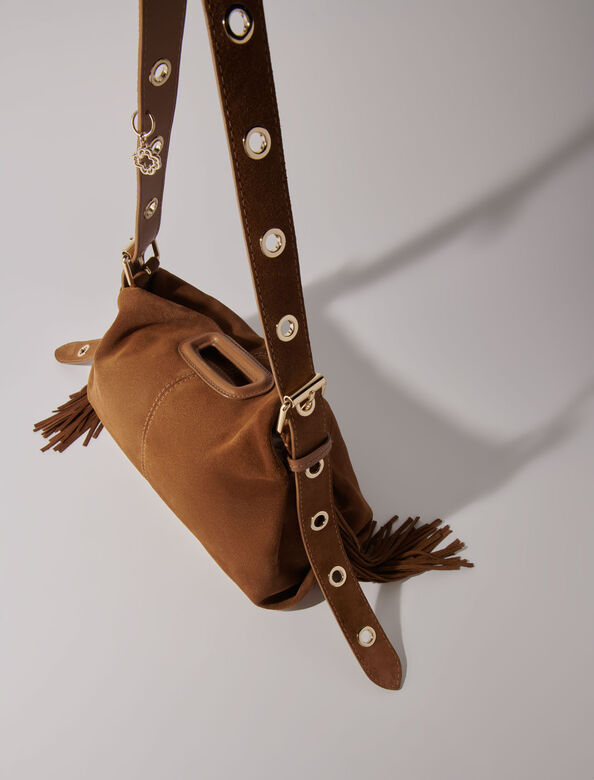 Suede Miss M bag : M Bag color Camel