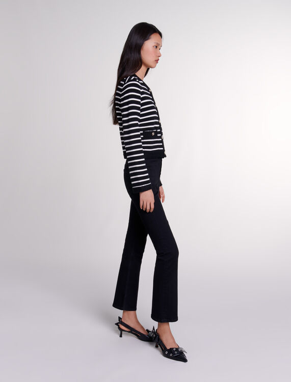 Striped cardigan - Sweaters & Cardigans - MAJE